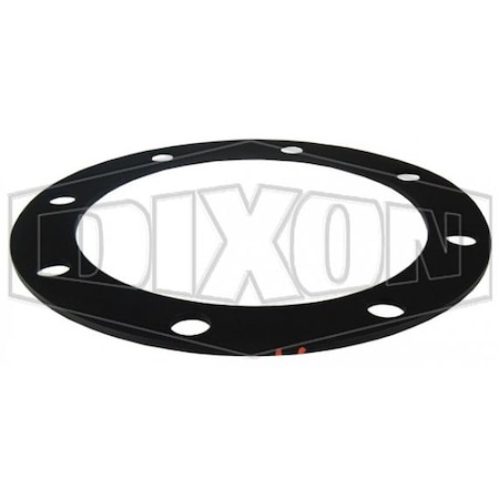 Dixon Gasket with 2 Orange Stripe, Baylast, 3 in Nominal, 7-1/4 in OD x 1/8 in Thick 40364BL